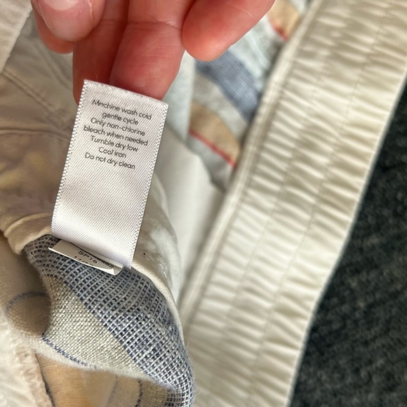 Athleta Beachside Bali Linen Shorts Striped Women’s Size 8 - Picture 7 of 10